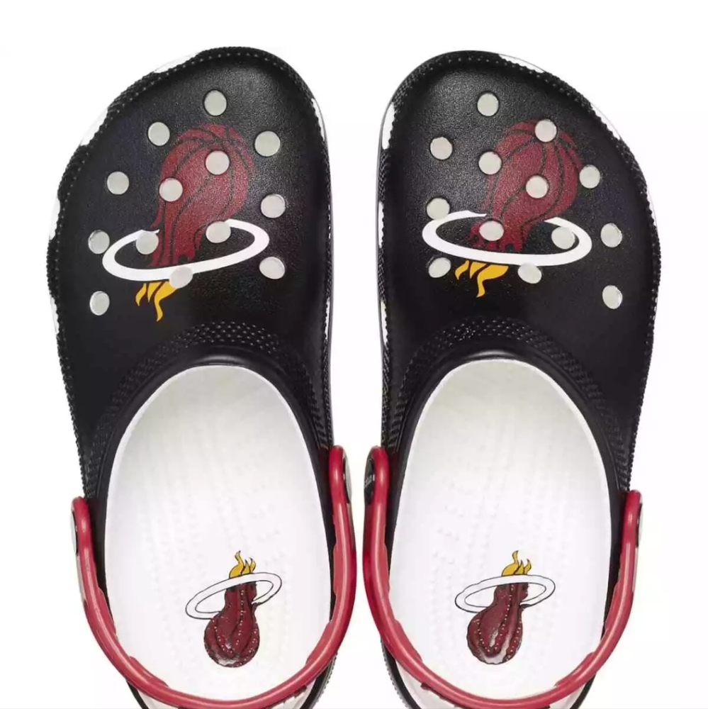 Crocs NBA Miami Heat Classic Clogs for Men Size 12